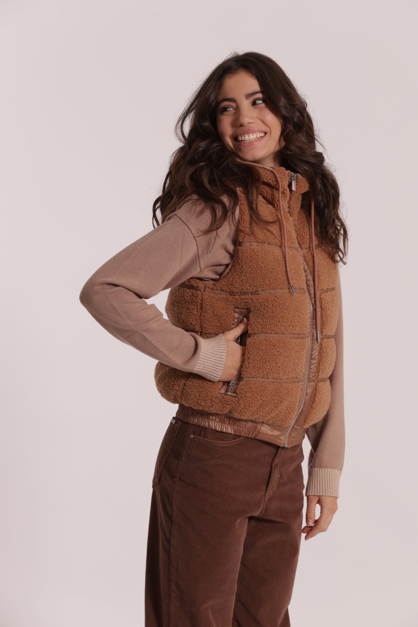 GILET EFFETTO MONTONE
