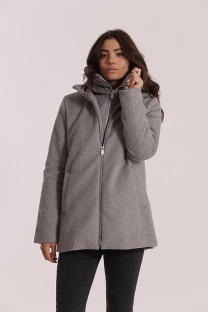 CAPPOTTO CORTO DUE PEZZI CON PIUMINO