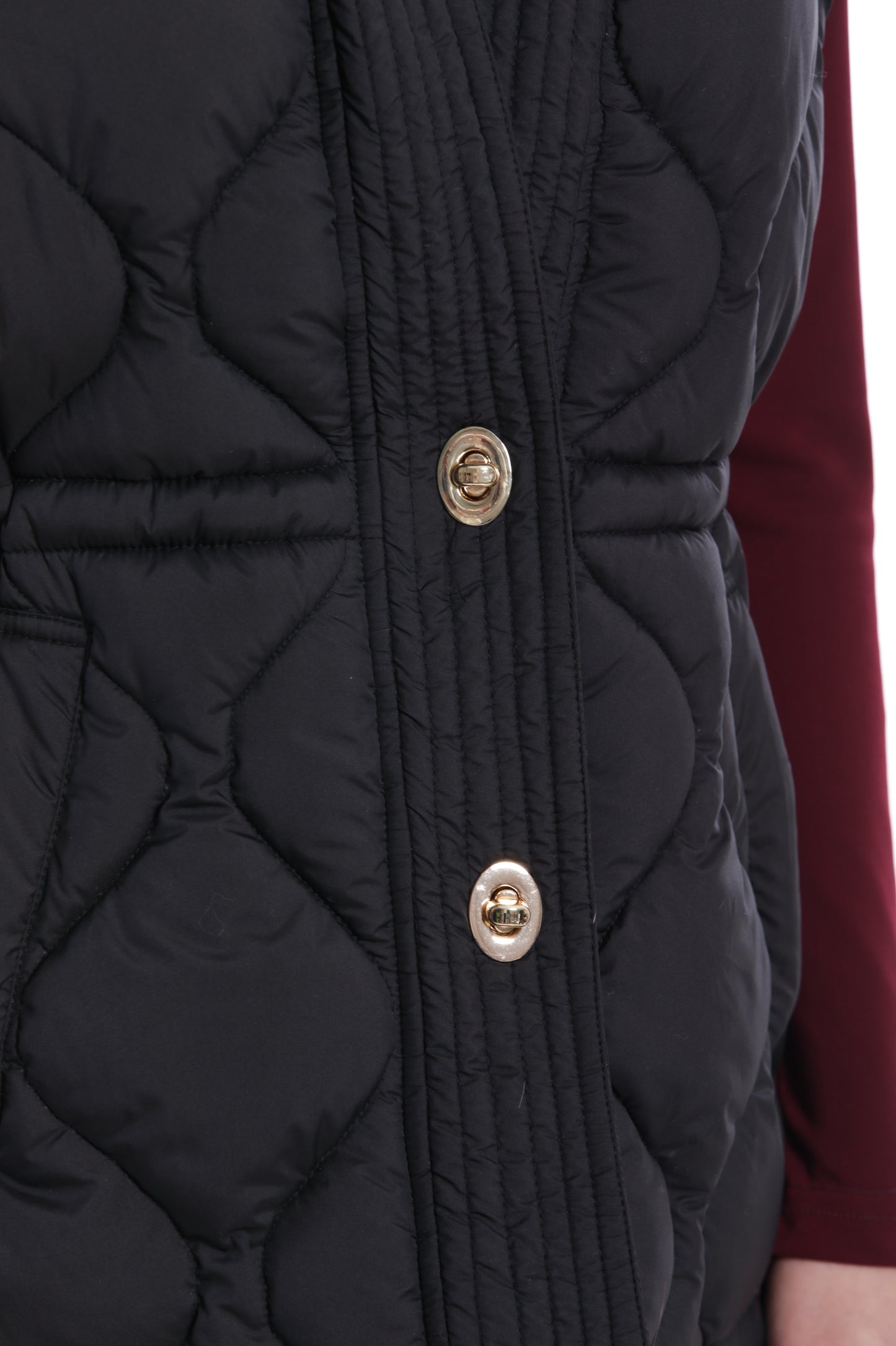 GILET IN PIUMINO CON TRAMA GEOMETRICA