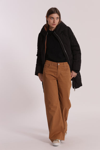 PIUMINO LUNGO CON TRAMA A ROMBI