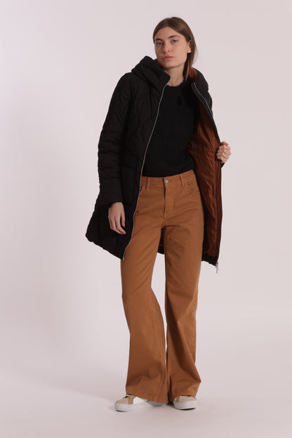 PIUMINO LUNGO CON TRAMA A ROMBI