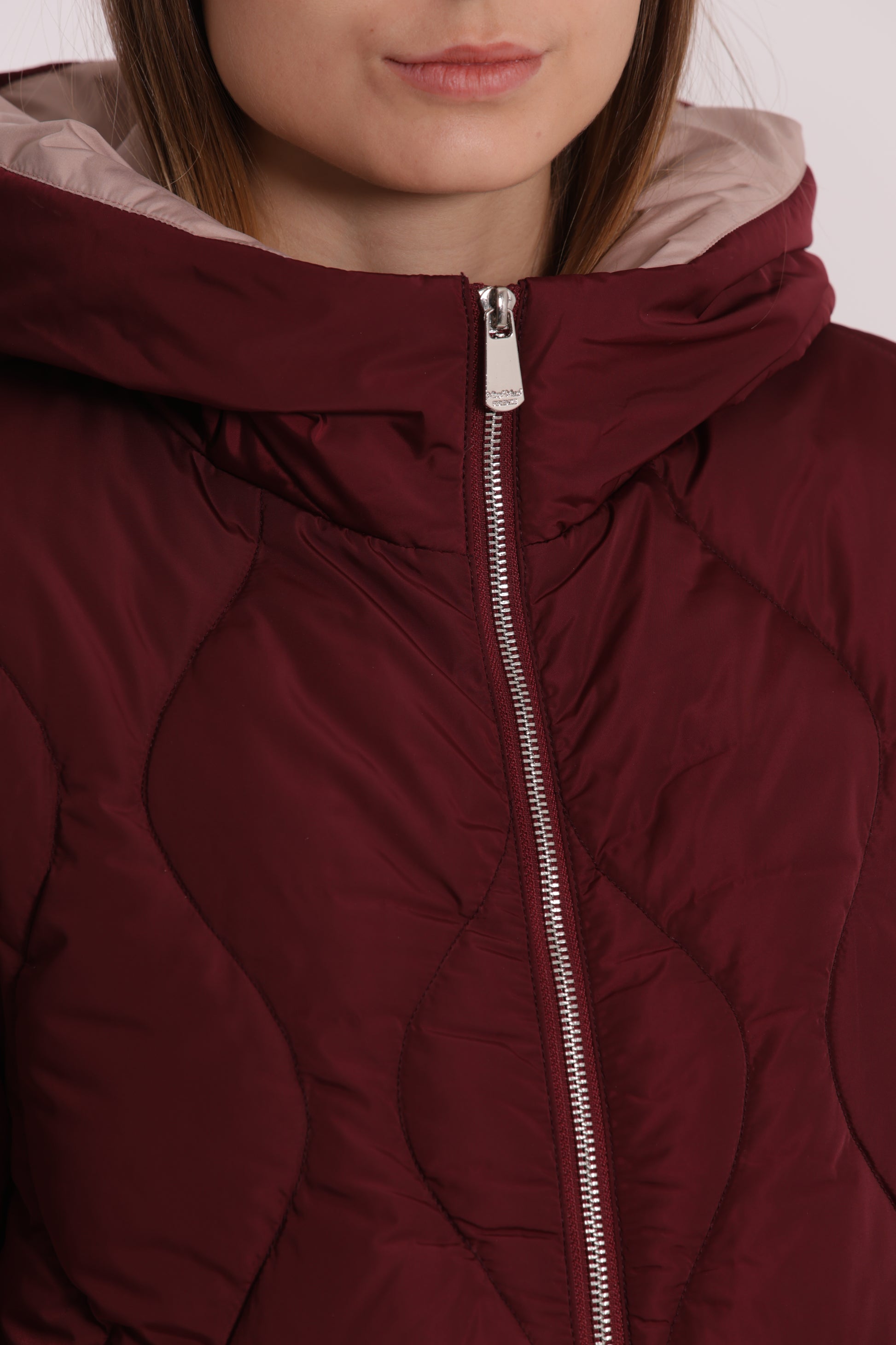 PIUMINO LUNGO CON TRAMA A ROMBI