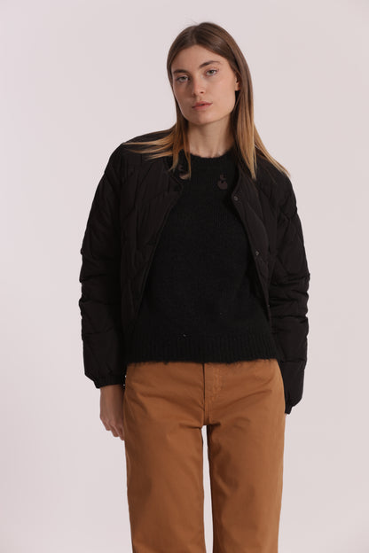 PIUMINO CORTO OVER CON TRAMA ZIG-ZAG