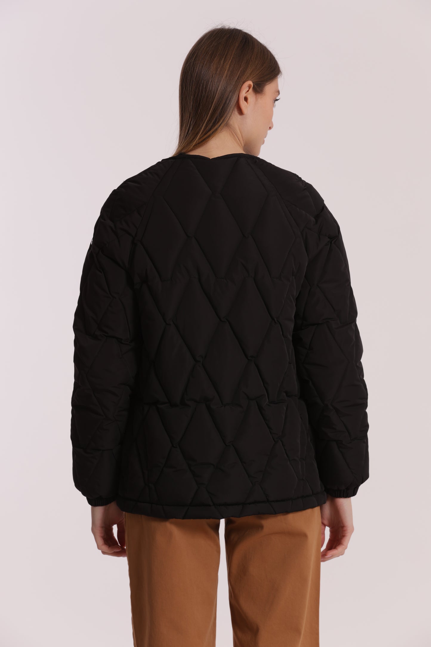 PIUMINO CORTO OVER CON TRAMA ZIG-ZAG