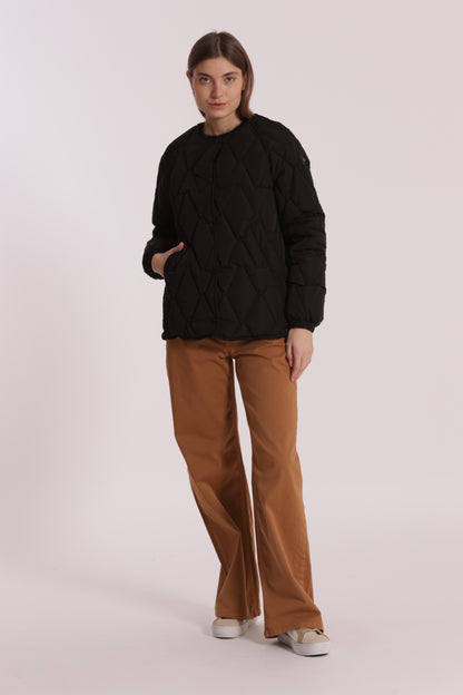 PIUMINO CORTO OVER CON TRAMA ZIG-ZAG