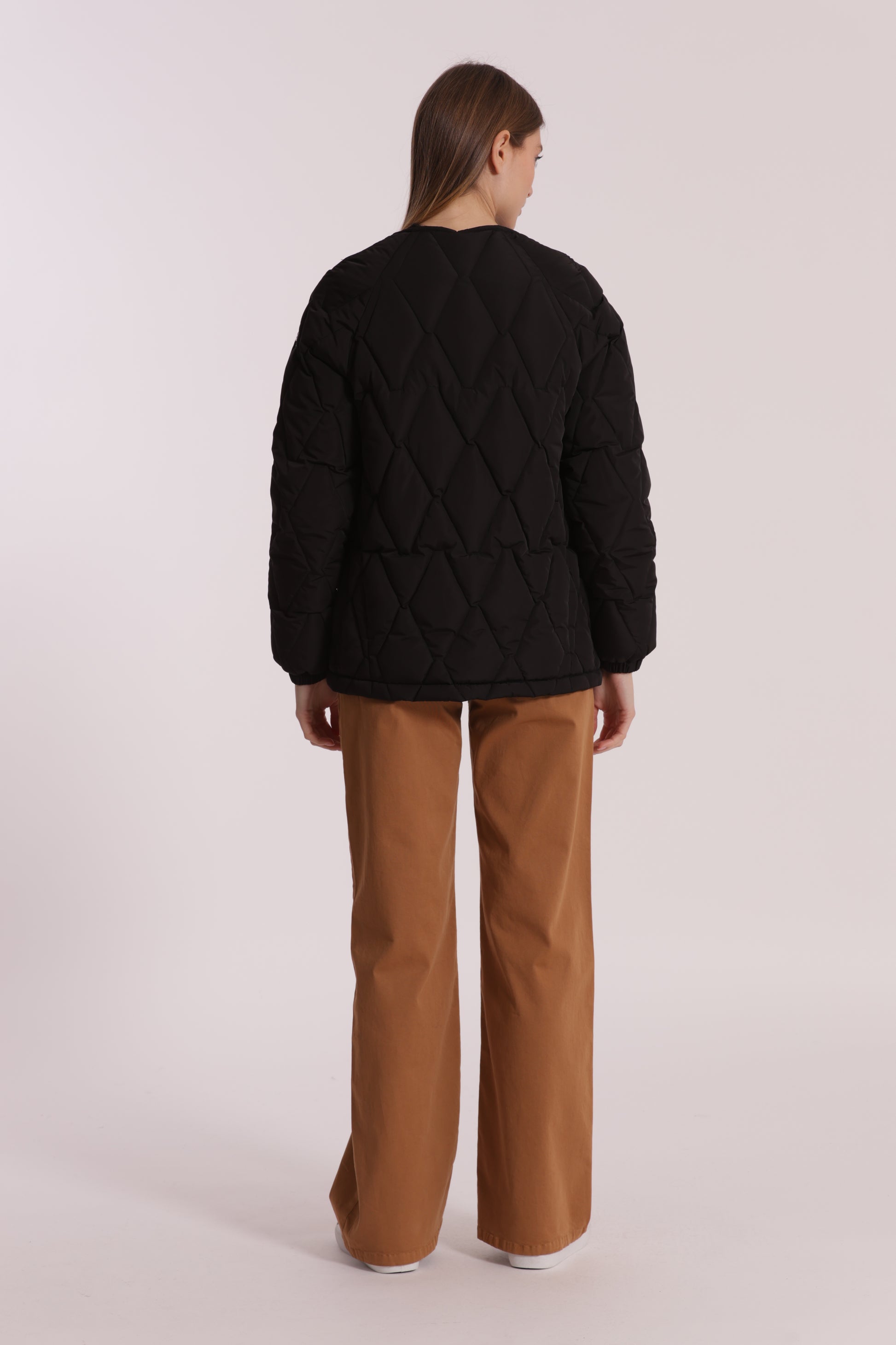 PIUMINO CORTO OVER CON TRAMA ZIG-ZAG