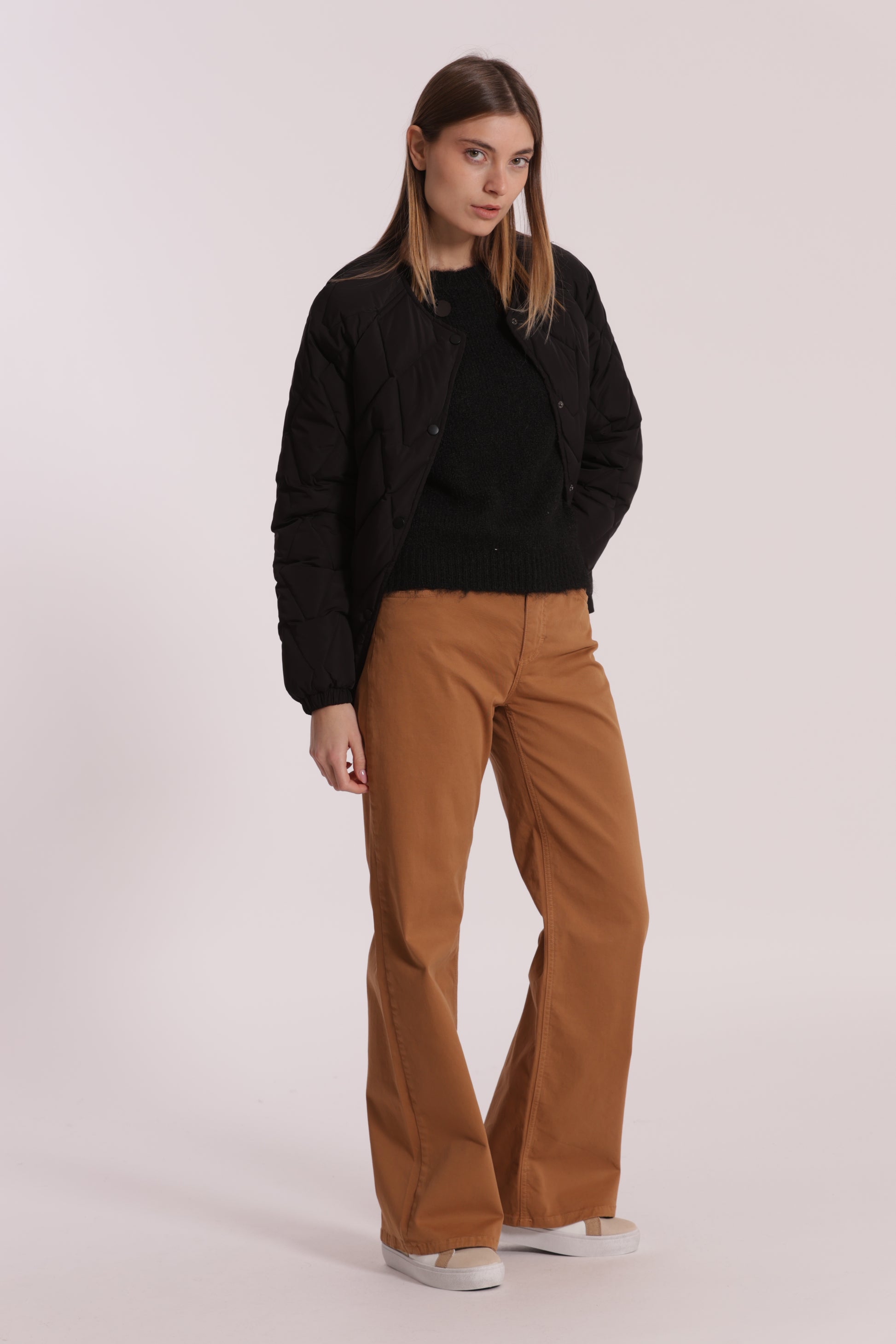 PIUMINO CORTO OVER CON TRAMA ZIG-ZAG