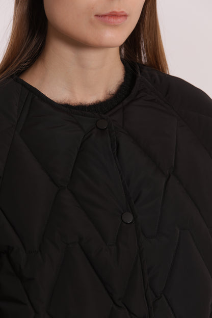 PIUMINO CORTO OVER CON TRAMA ZIG-ZAG