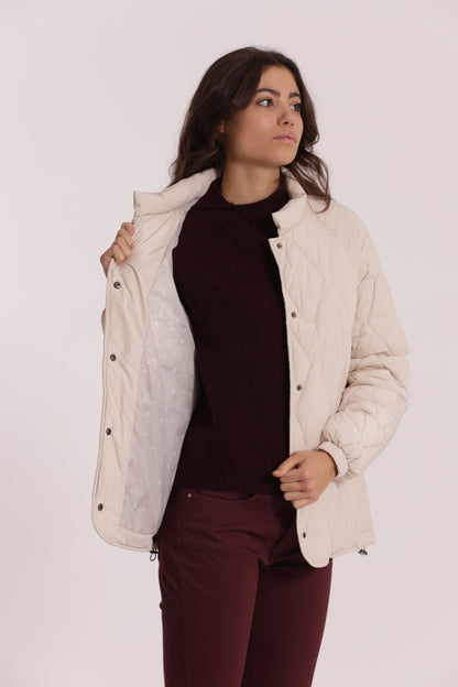 PIUMINO CORTO OVER CON TRAMA ZIG-ZAG