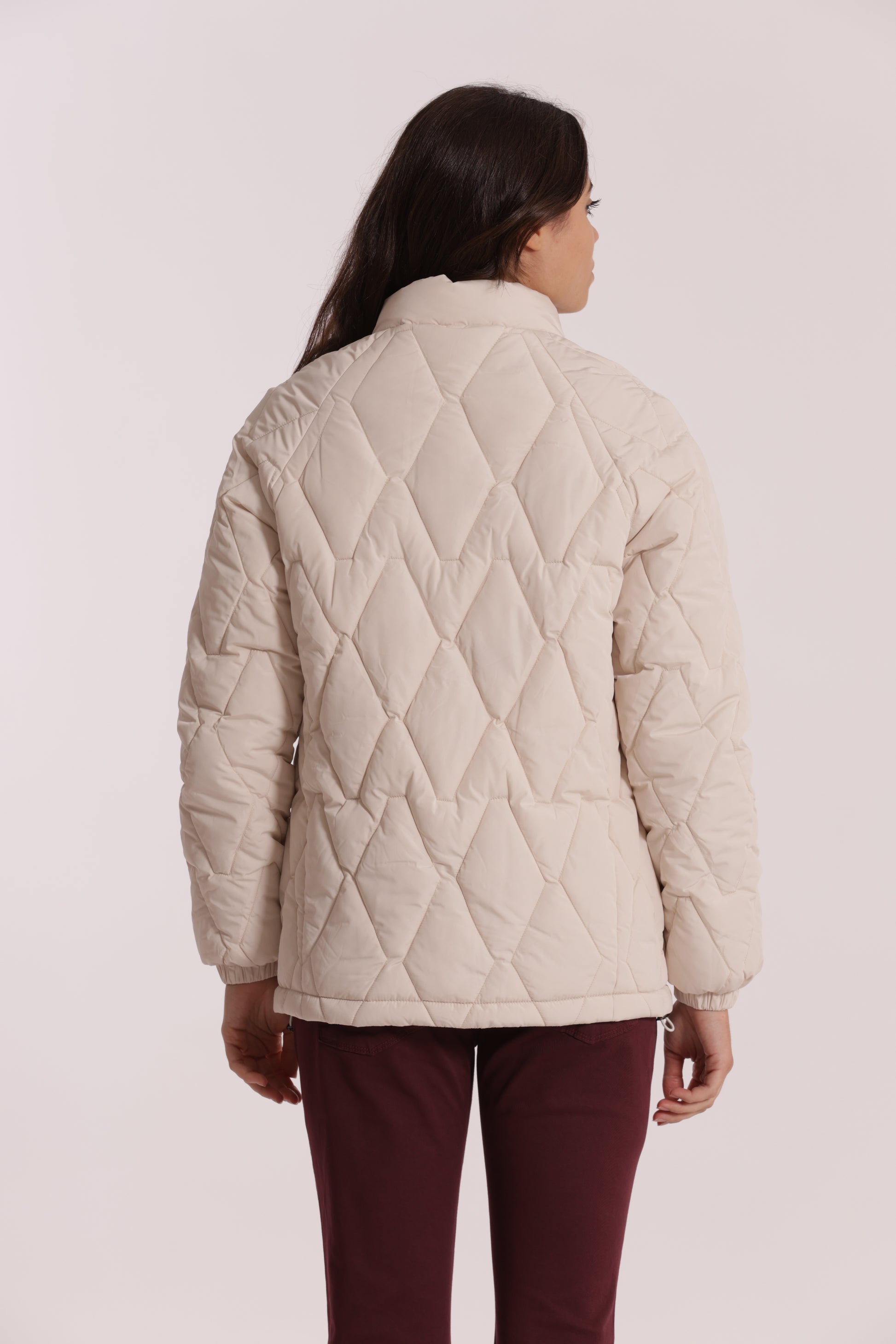 PIUMINO CORTO OVER CON TRAMA ZIG-ZAG