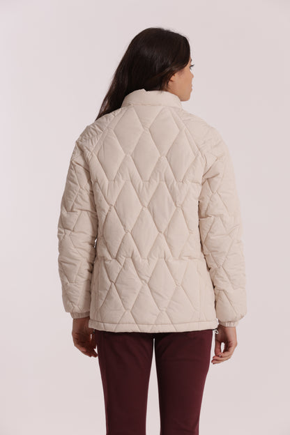 PIUMINO CORTO OVER CON TRAMA ZIG-ZAG