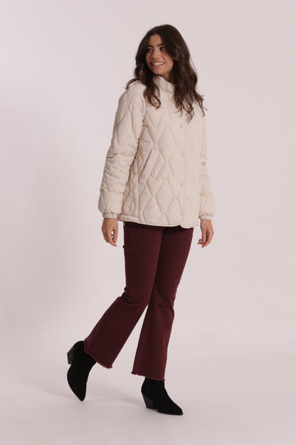 PIUMINO CORTO OVER CON TRAMA ZIG-ZAG