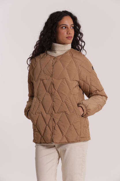 PIUMINO CORTO OVER CON TRAMA ZIG-ZAG