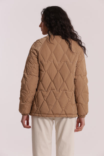 PIUMINO CORTO OVER CON TRAMA ZIG-ZAG