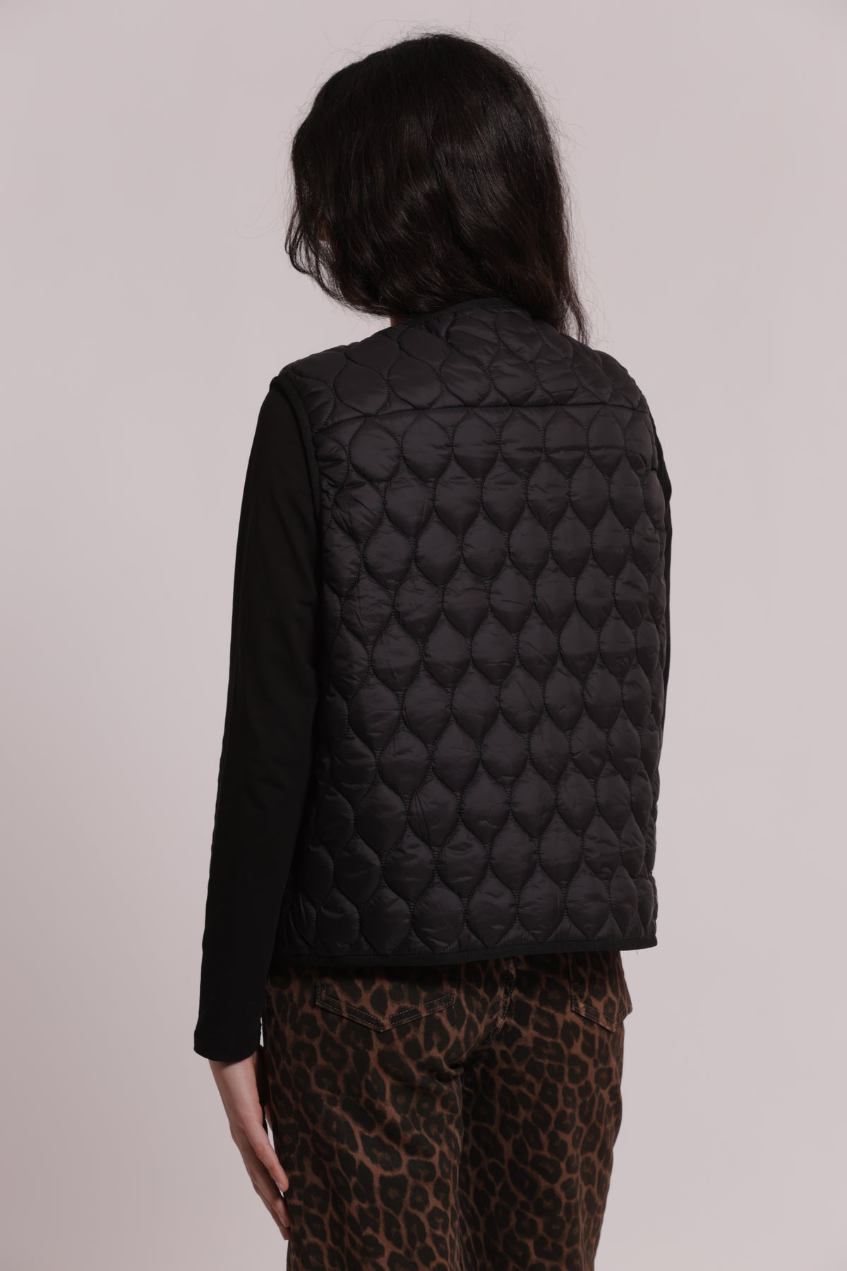 GILET PIUMINO CORTO TRAPUNTATO