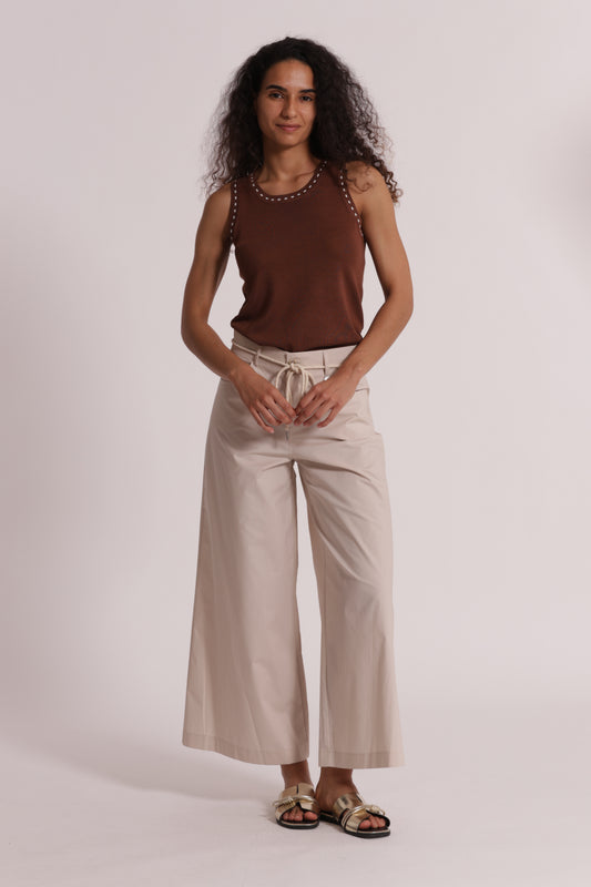 PANTALONI CON CORDINO IN VITA