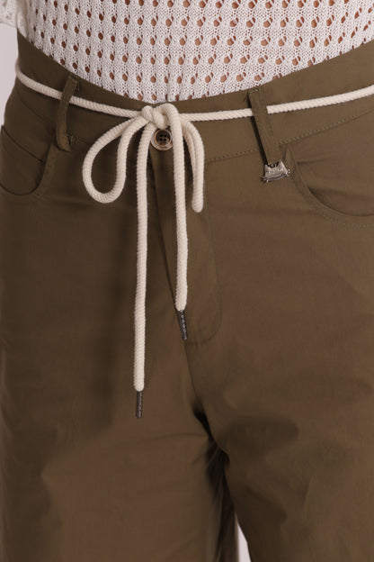 PANTALONI CON CORDINO IN VITA