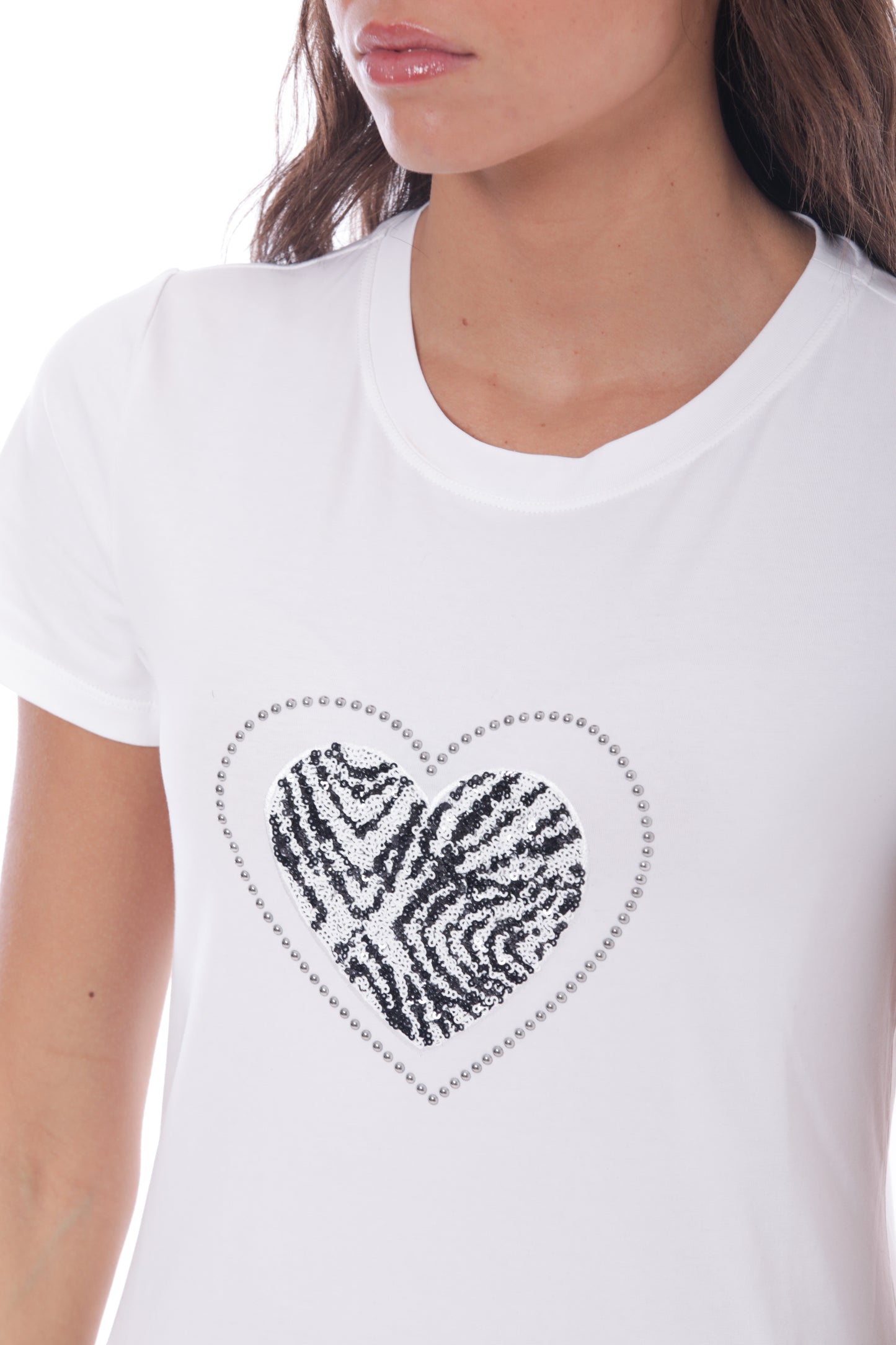 T-SHIRT "CUORE ZEBRATO"