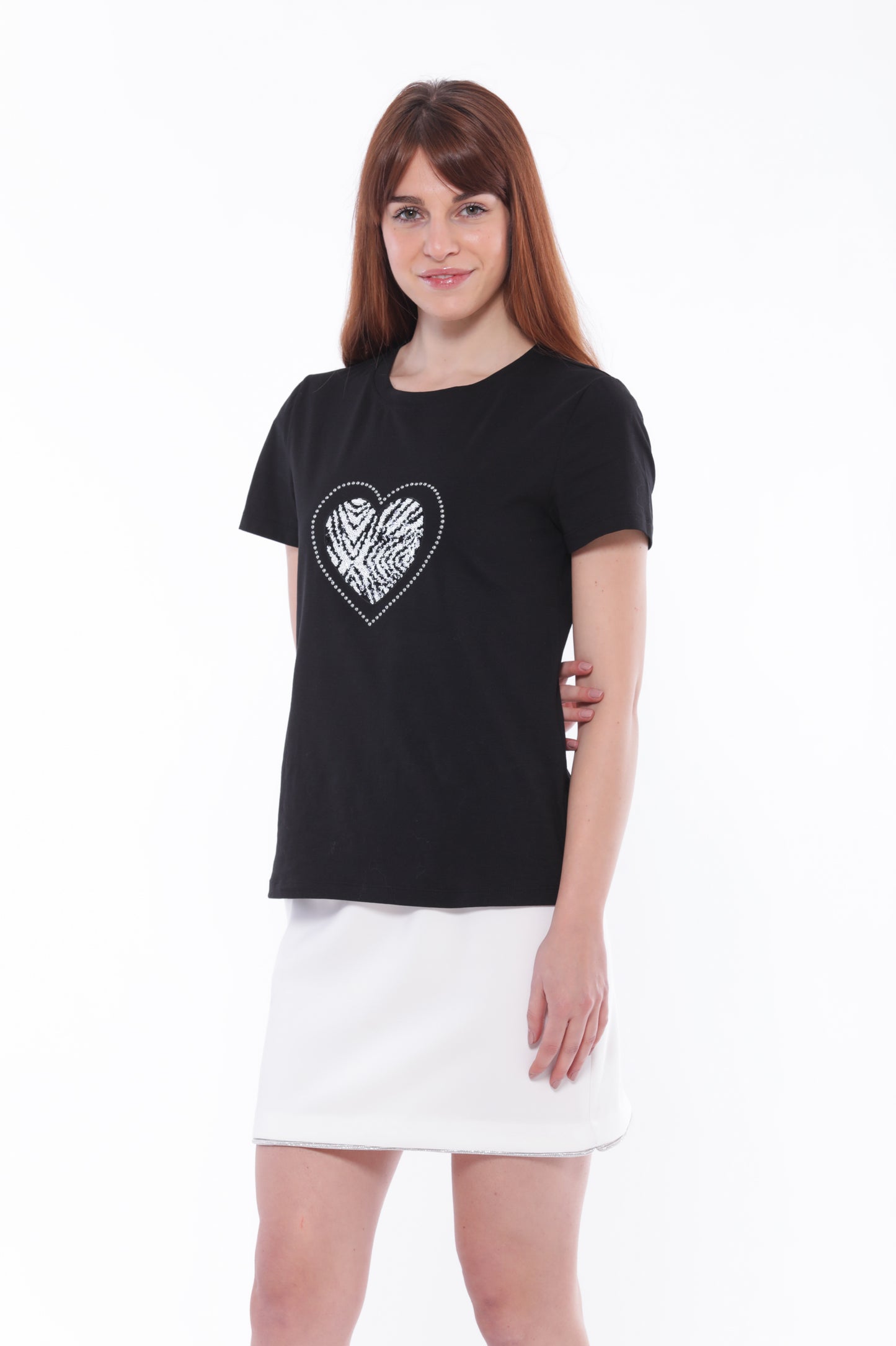 T-SHIRT "CUORE ZEBRATO"