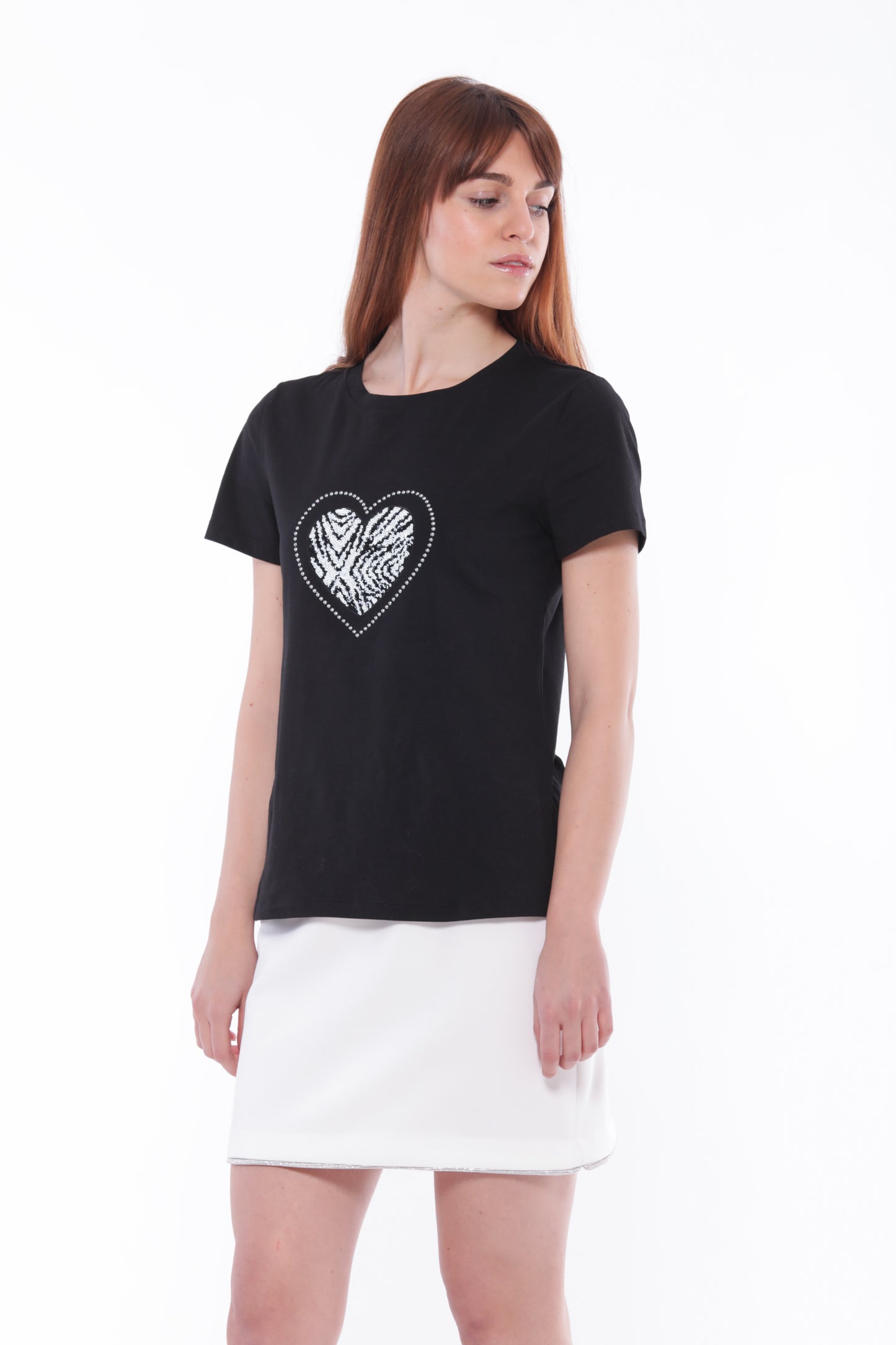 T-SHIRT "CUORE ZEBRATO"