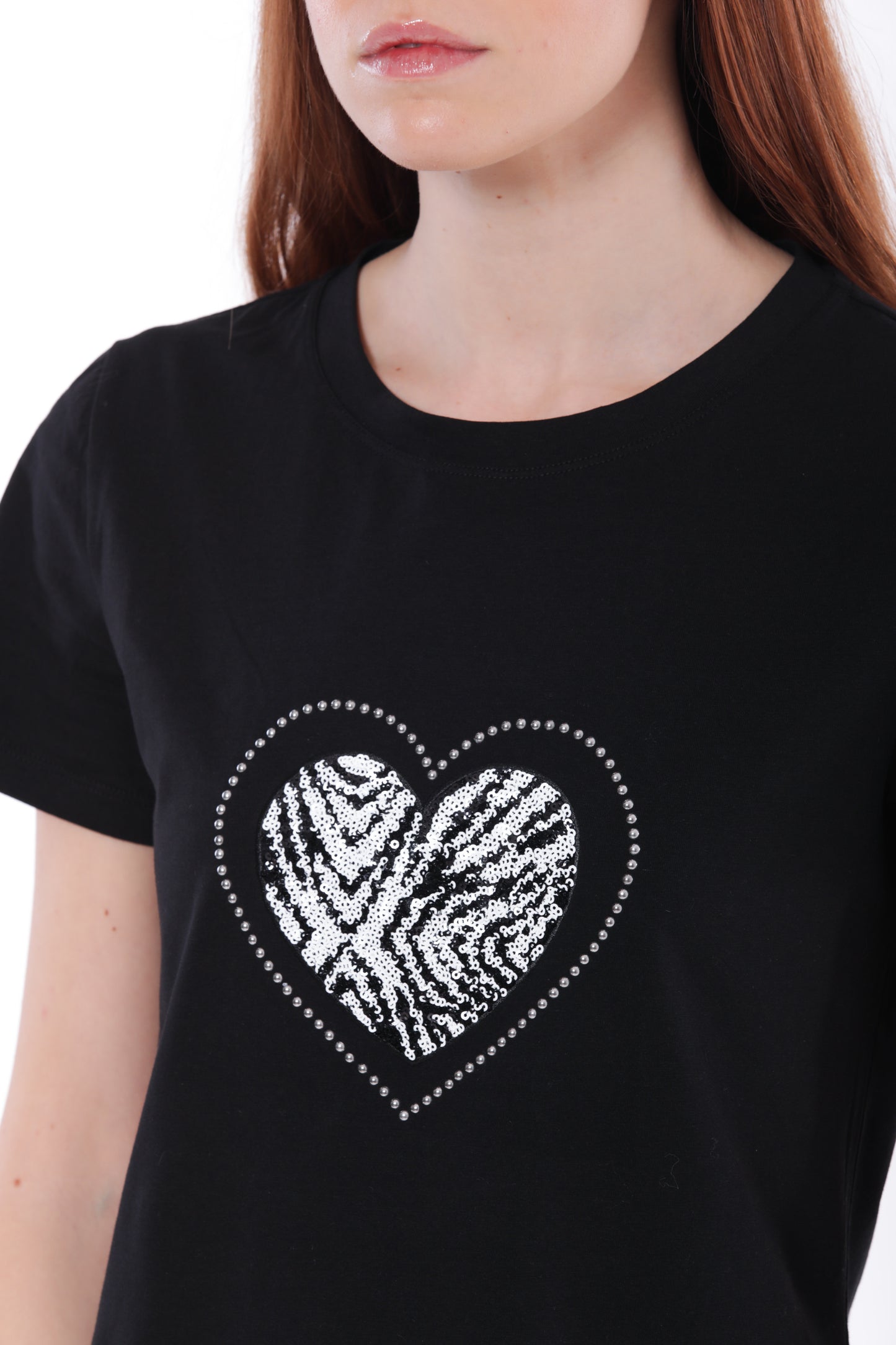 T-SHIRT "CUORE ZEBRATO"