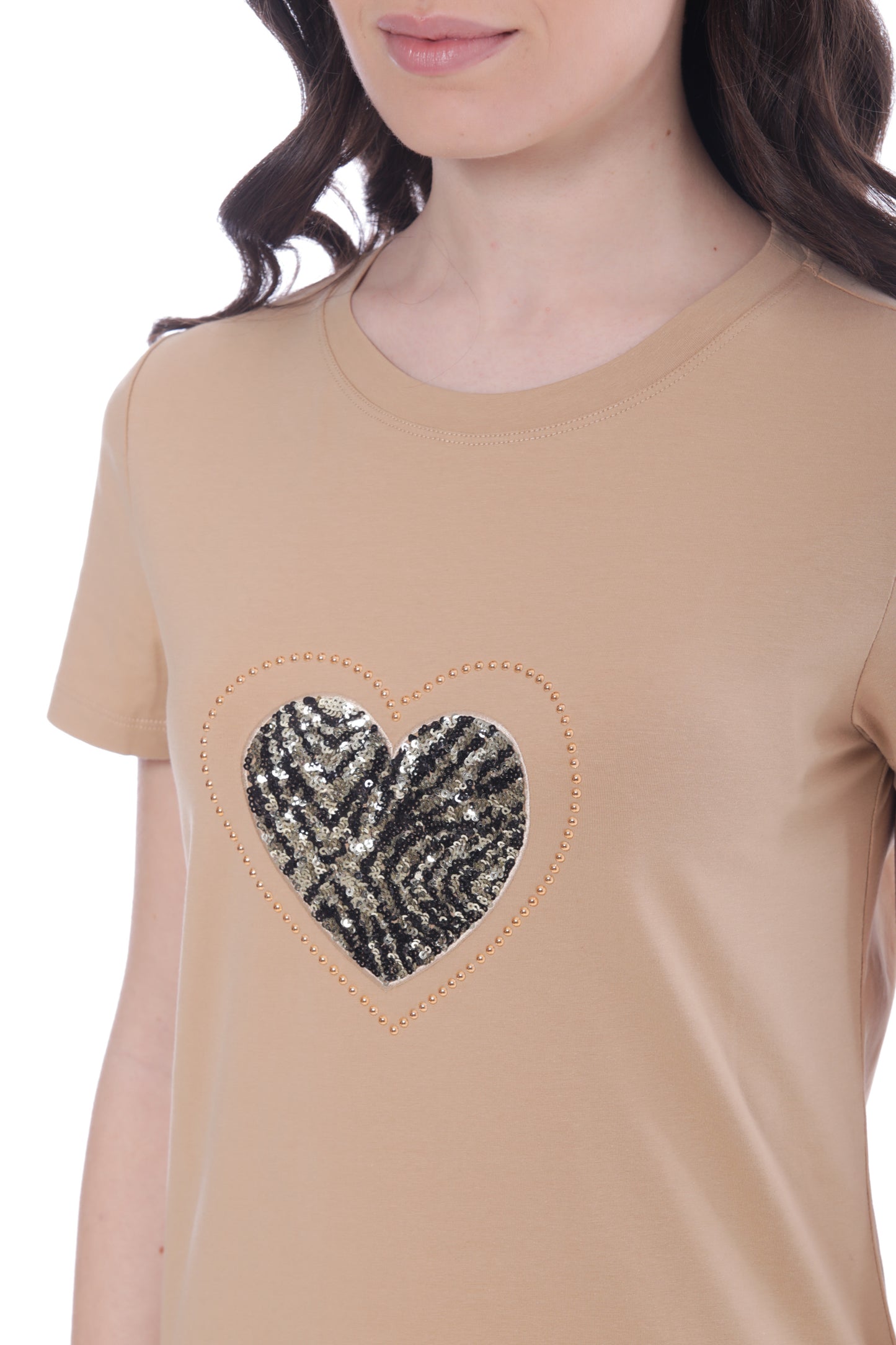 T-SHIRT "CUORE ZEBRATO"