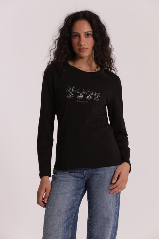 T-SHIRT CON GATTI MATRIOSCA
