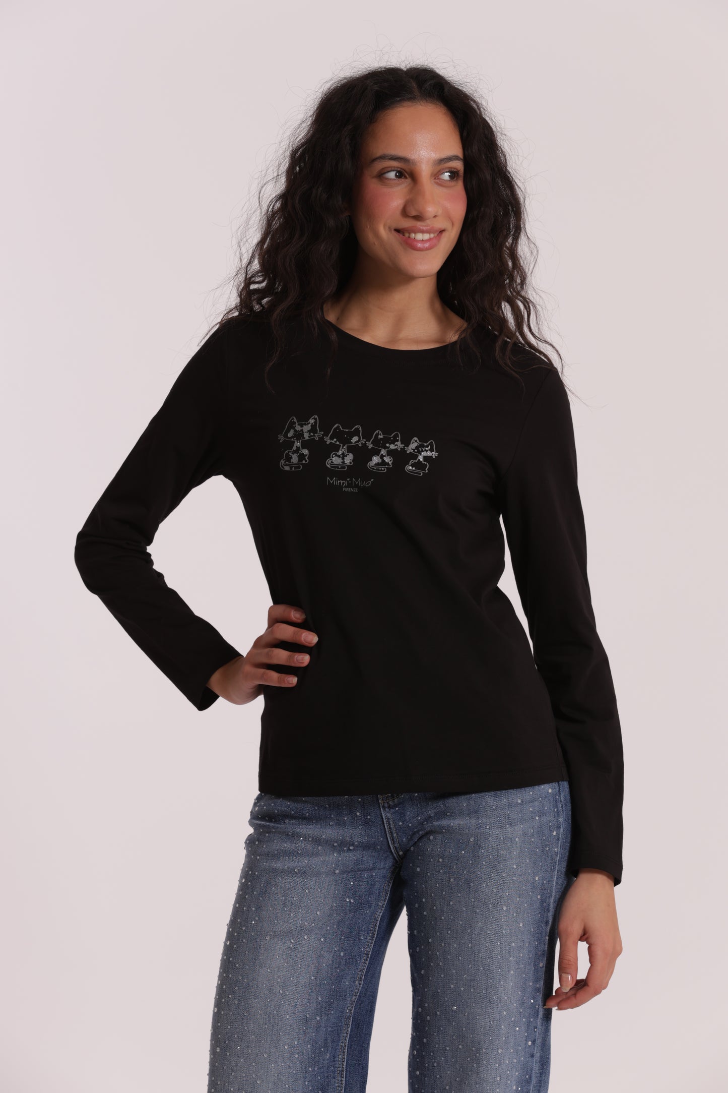 T-SHIRT CON GATTI MATRIOSCA