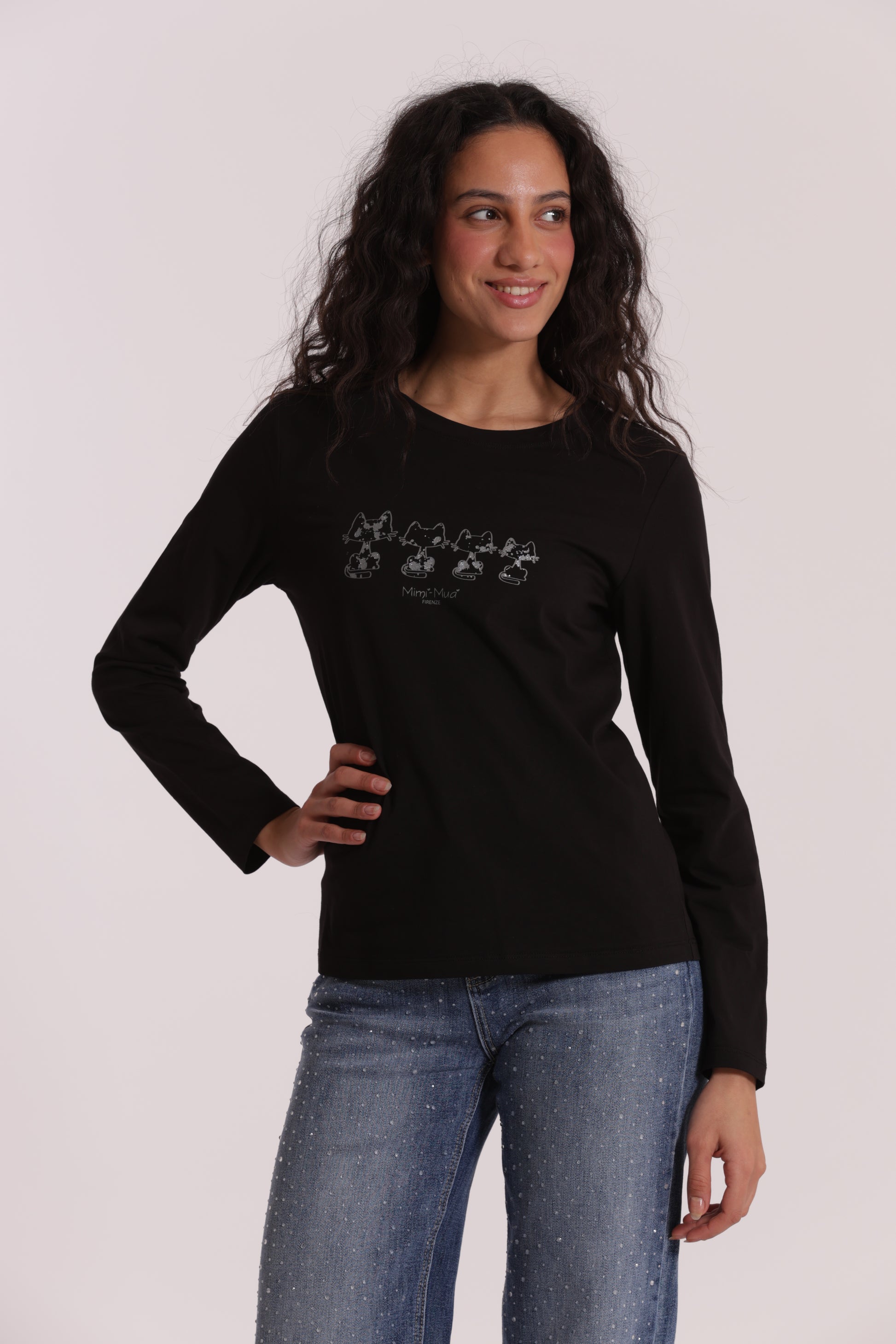 T-SHIRT CON GATTI MATRIOSCA