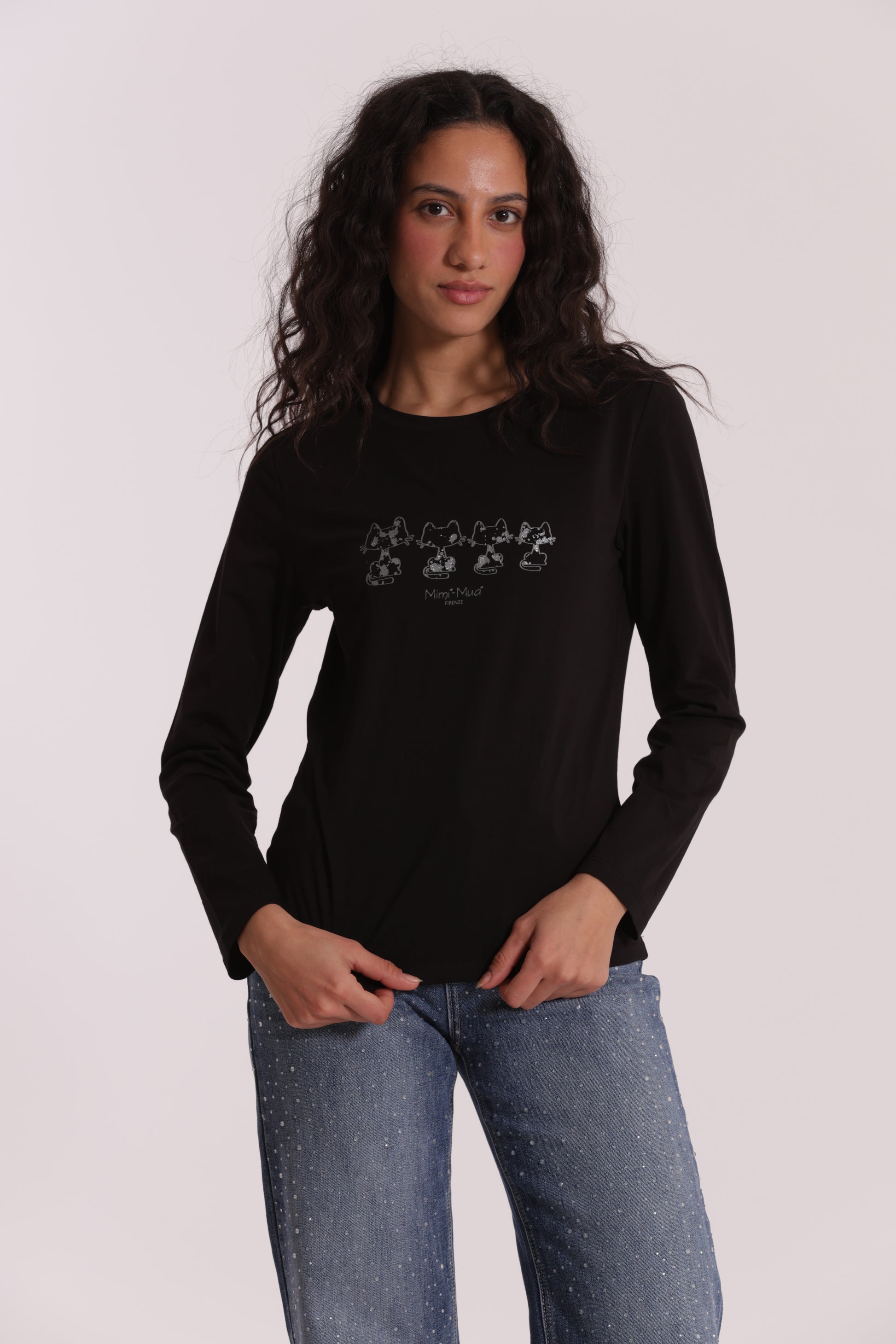 T-SHIRT CON GATTI MATRIOSCA