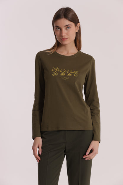 T-SHIRT CON GATTI MATRIOSCA