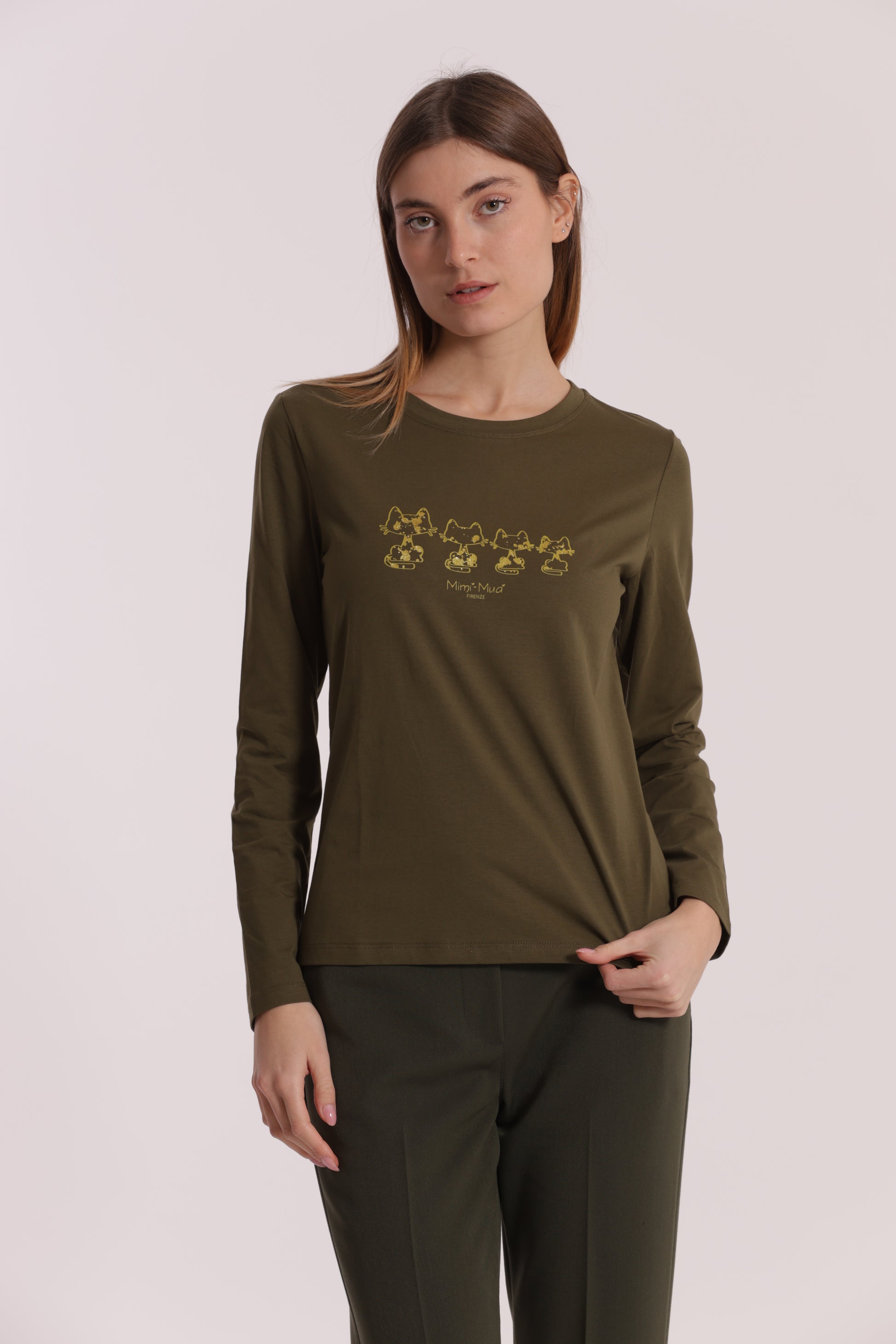 T-SHIRT CON GATTI MATRIOSCA