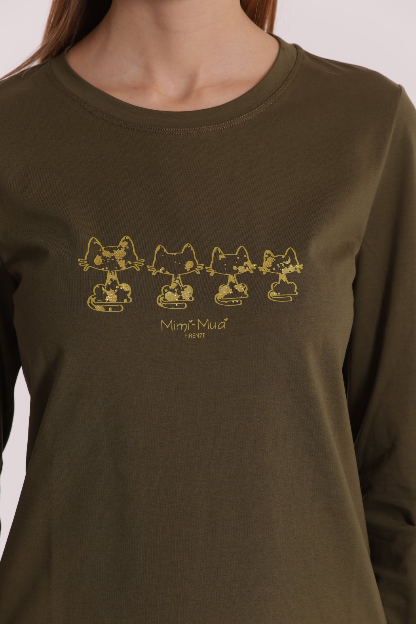 T-SHIRT CON GATTI MATRIOSCA