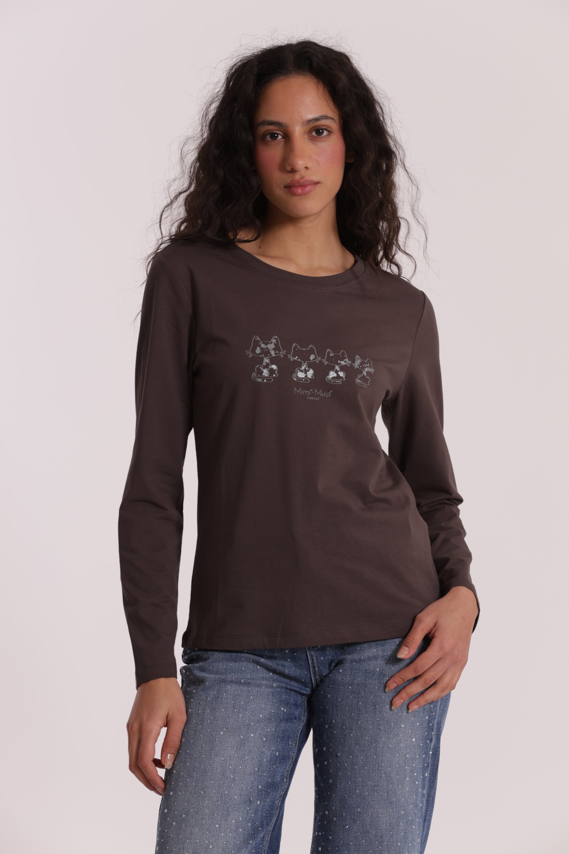 T-SHIRT CON GATTI MATRIOSCA