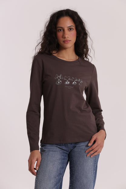 T-SHIRT CON GATTI MATRIOSCA