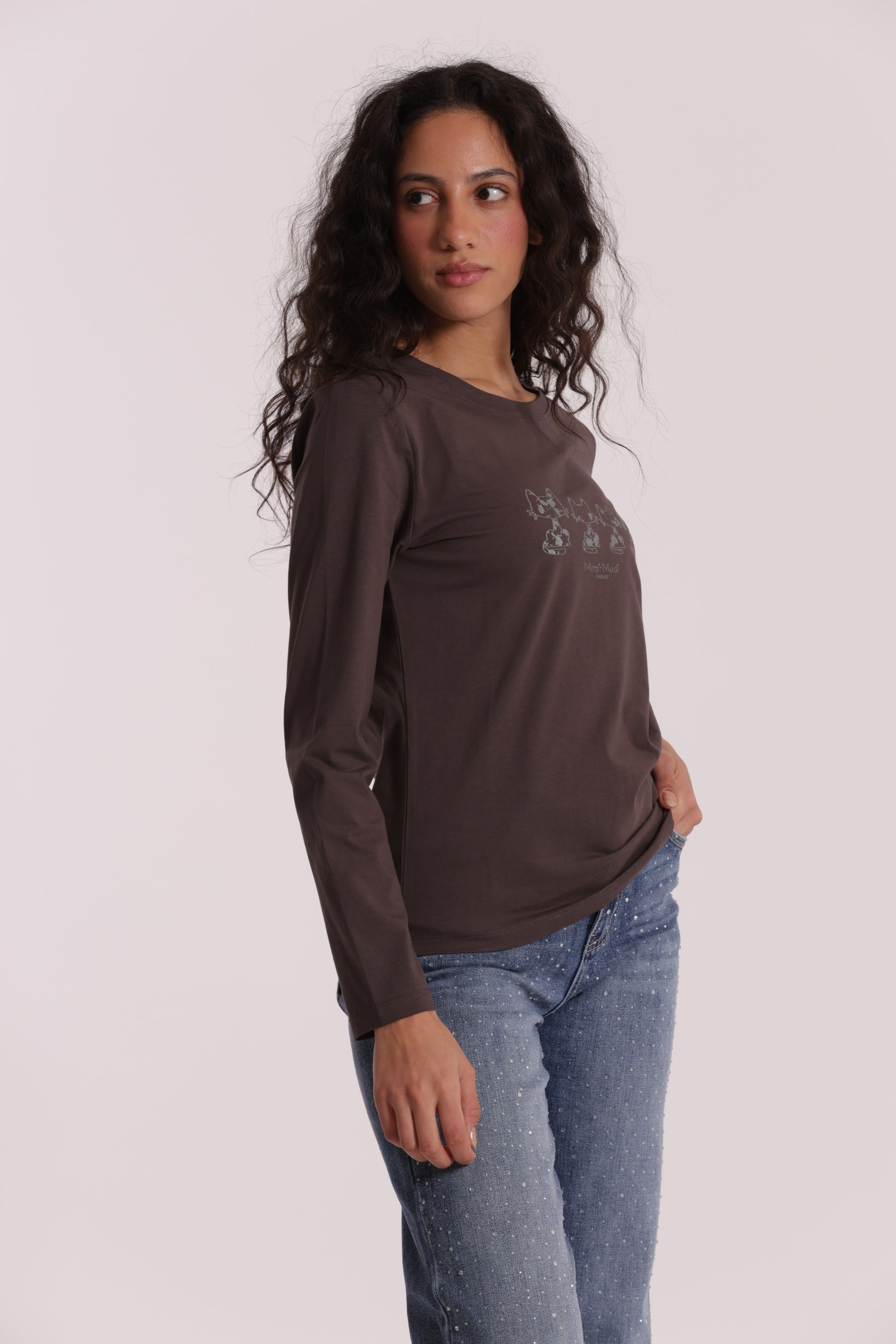 T-SHIRT CON GATTI MATRIOSCA