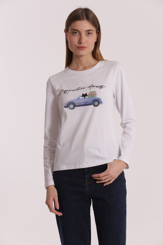 T-SHIRT "ADVENTURE AWAITS"