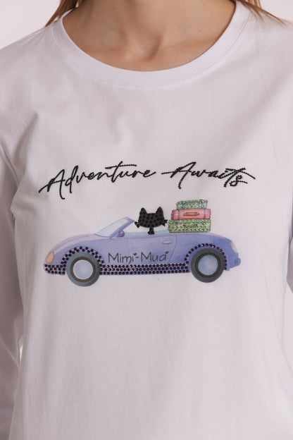 T-SHIRT "ADVENTURE AWAITS"