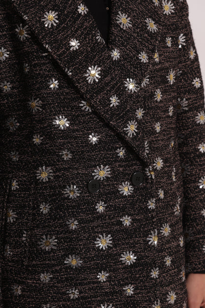 GIACCONE CON MARGHERITE DI PAILLETTES