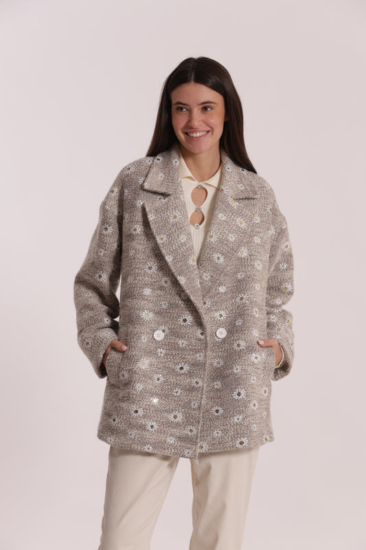 GIACCONE CON MARGHERITE DI PAILLETTES