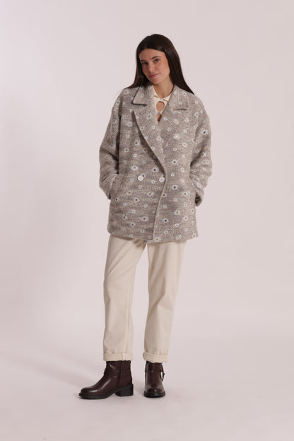 GIACCONE CON MARGHERITE DI PAILLETTES