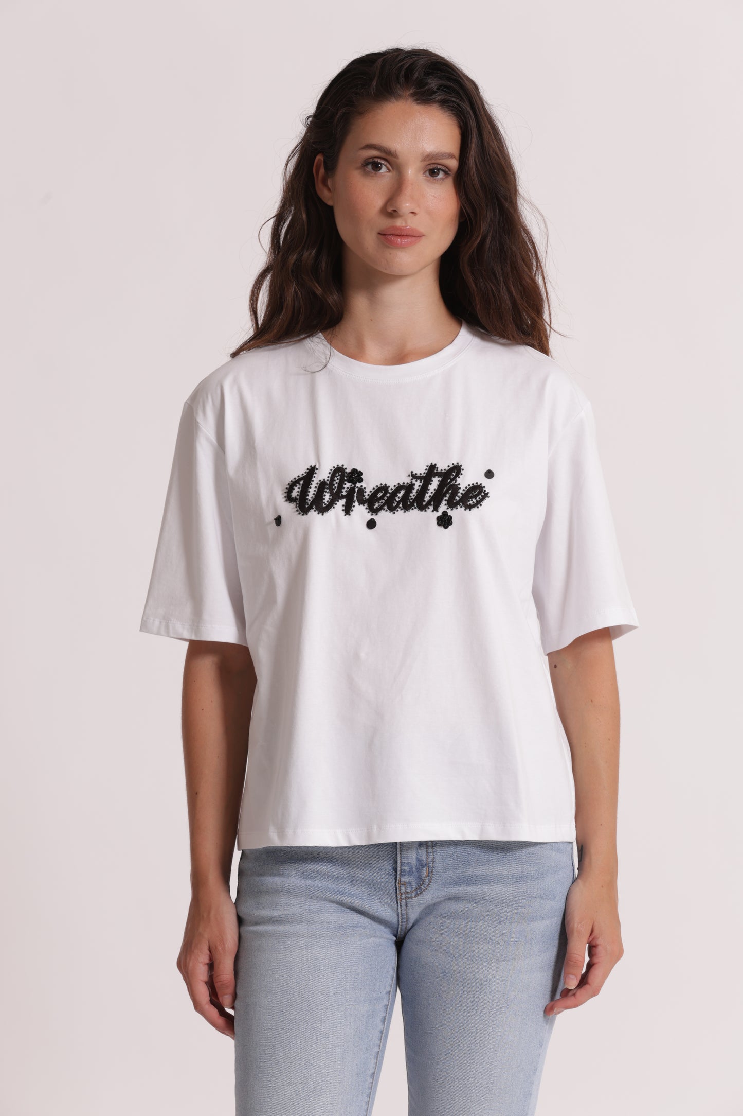T-SHIRT "FREEDOM" CON STRASS