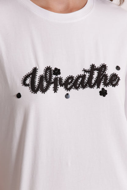 T-SHIRT "FREEDOM" CON STRASS