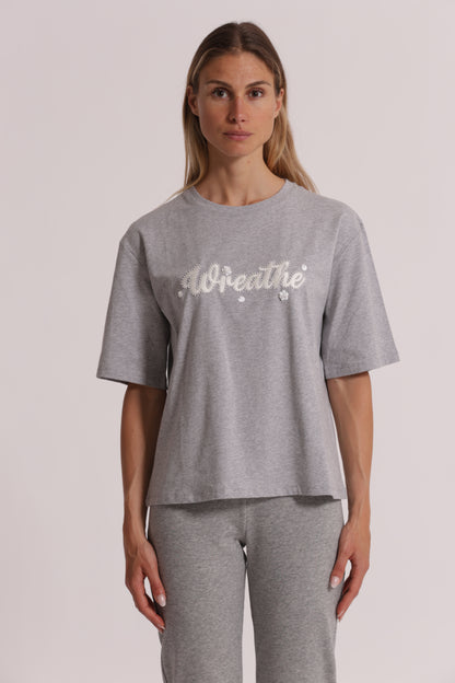 T-SHIRT "FREEDOM" CON STRASS