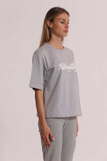 T-SHIRT "FREEDOM" CON STRASS