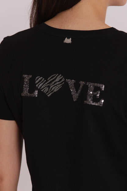 T-SHIRT CON TASCHINO ZEBRATO