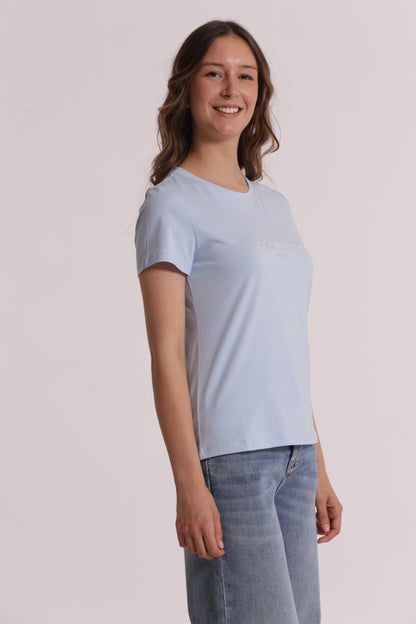 T-SHIRT "LA VIE EN ROSE" RICAMATO
