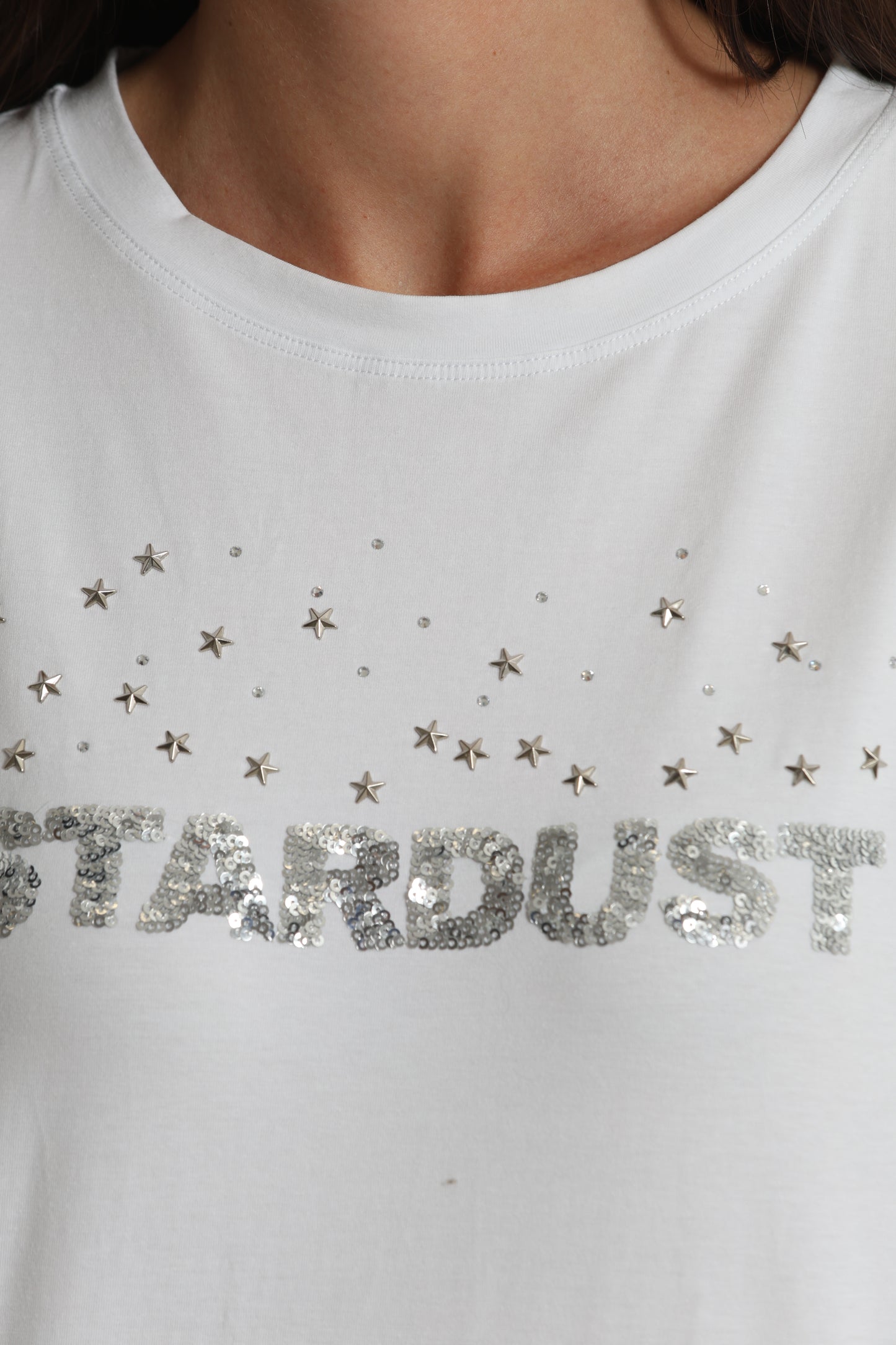 T-SHIRT "STARDUST" IN PAILLETTES