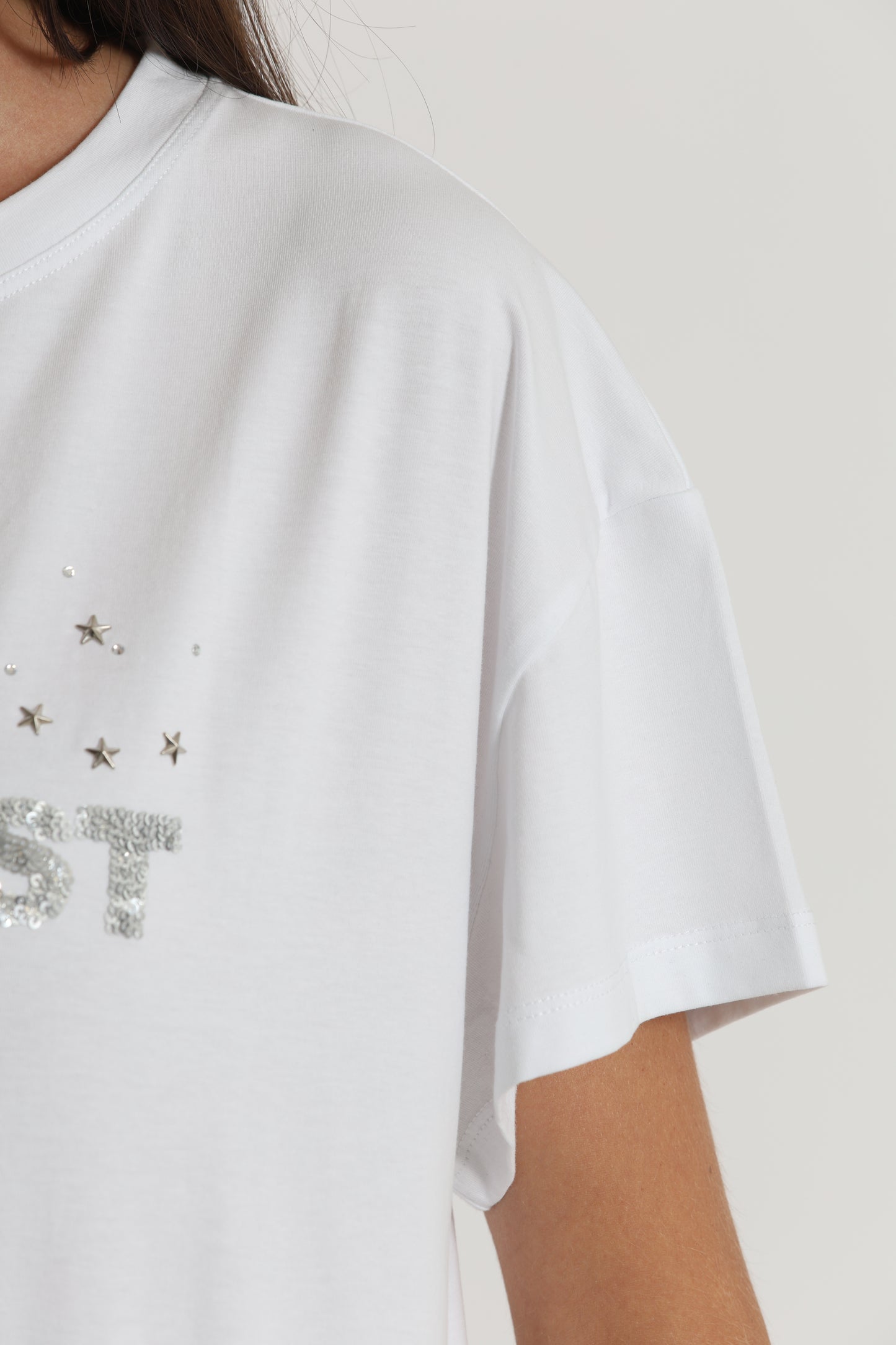T-SHIRT "STARDUST" IN PAILLETTES