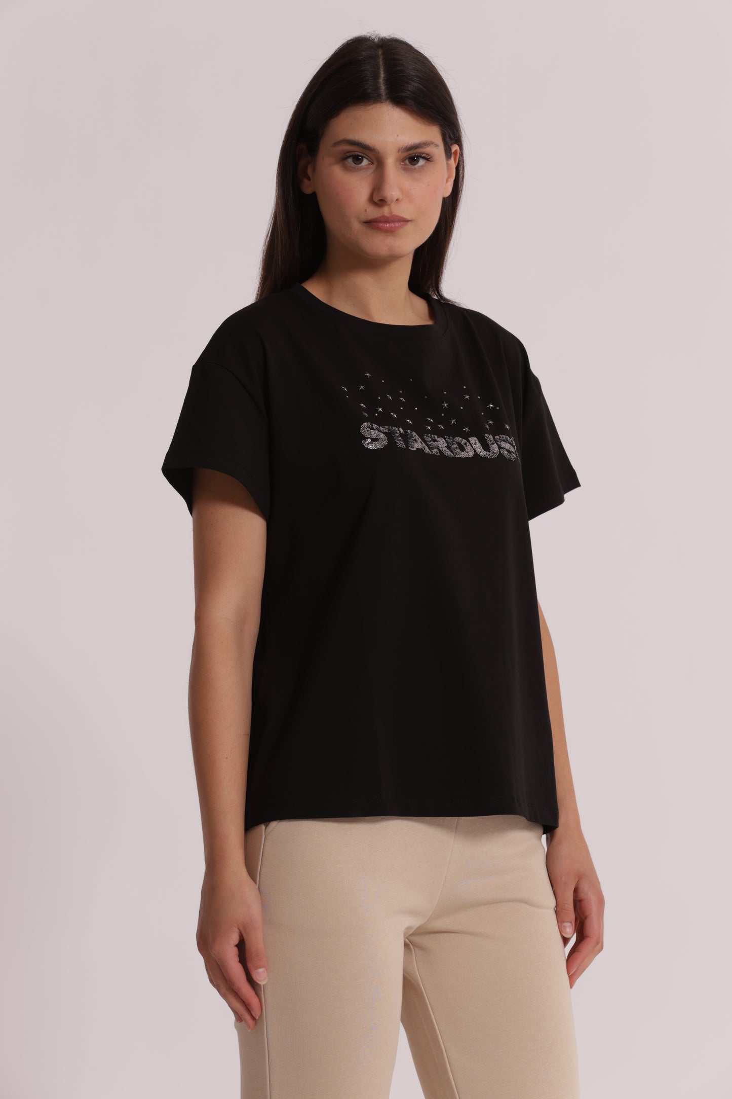 T-SHIRT "STARDUST" IN PAILLETTES